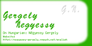 gergely negyessy business card